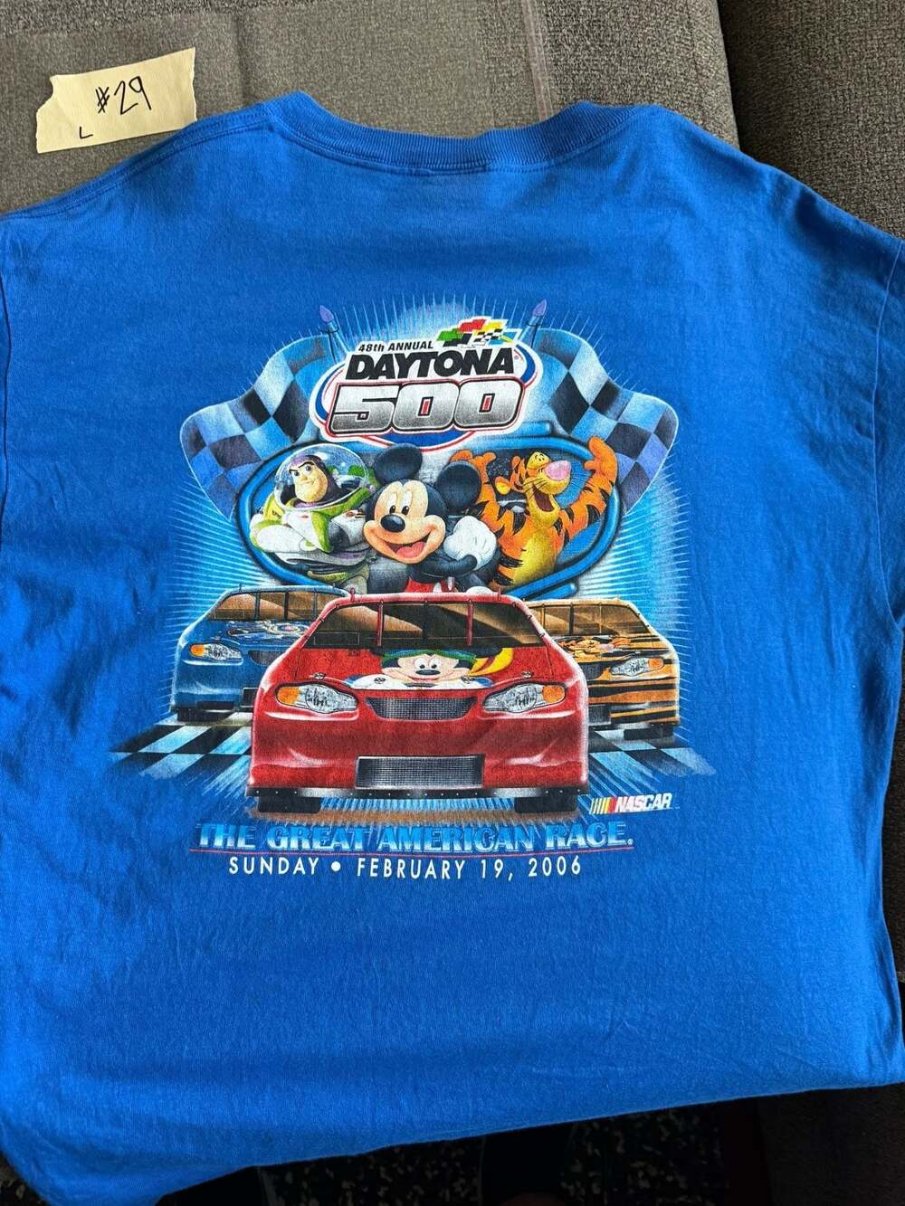 Vintage 2006 Disney NASCAR 48th Annual Daytona 500 Graphic T-Shirt